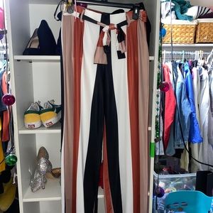long striped pants